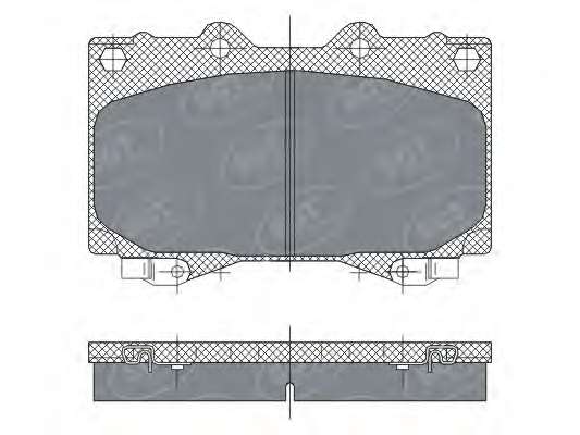 Комплект тормозных колодок, дисковый тормоз