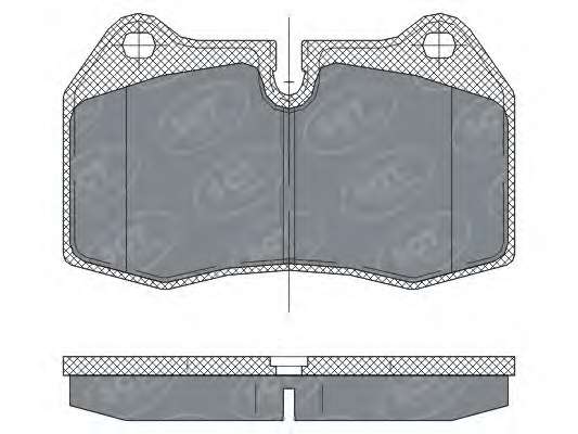 Комплект тормозных колодок, дисковый тормоз