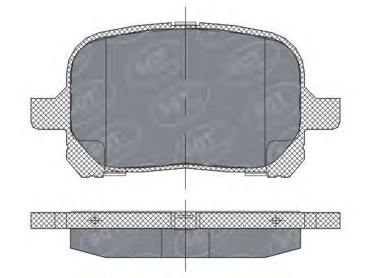 Комплект тормозных колодок, дисковый тормоз
