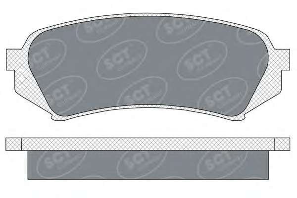 Комплект тормозных колодок, дисковый тормоз