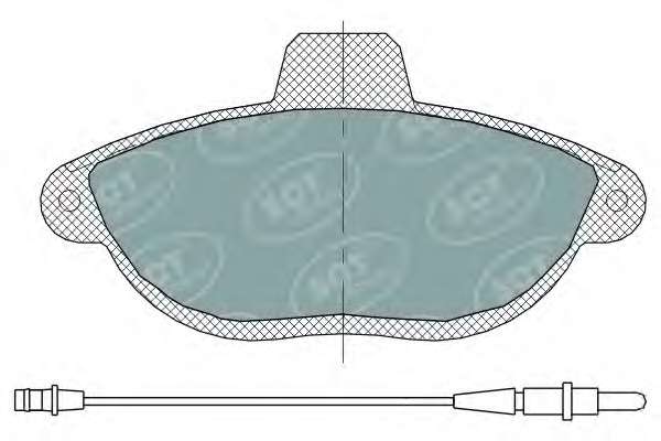 Комплект тормозных колодок, дисковый тормоз