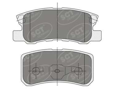 Комплект тормозных колодок, дисковый тормоз