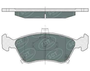 Комплект тормозных колодок, дисковый тормоз
