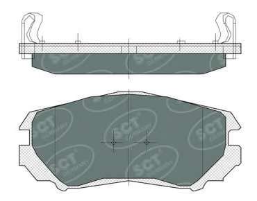 Комплект тормозных колодок, дисковый тормоз