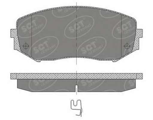 Комплект тормозных колодок, дисковый тормоз