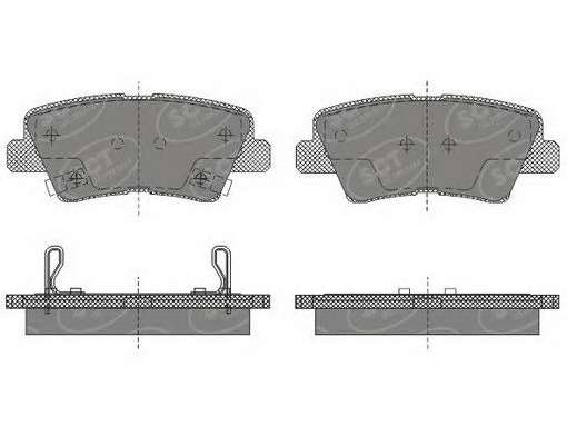 Комплект тормозных колодок, дисковый тормоз