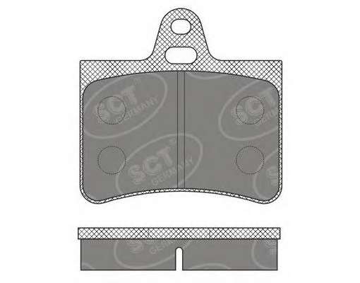 Комплект тормозных колодок, дисковый тормоз