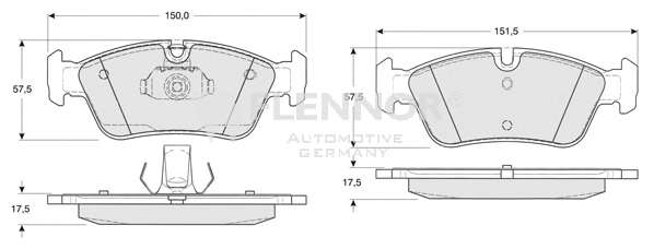 Комплект тормозных колодок, дисковый тормоз
