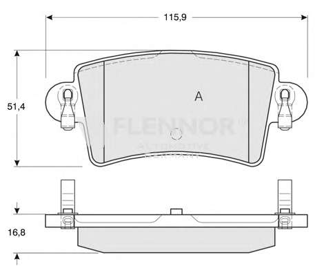 Комплект тормозных колодок, дисковый тормоз