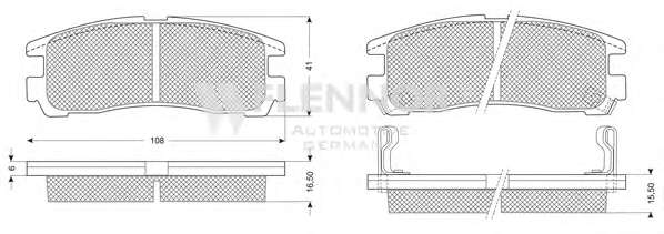 Комплект тормозных колодок, дисковый тормоз