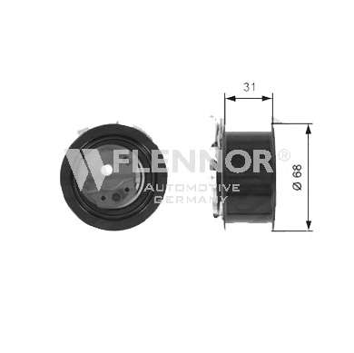 ролик натяжний