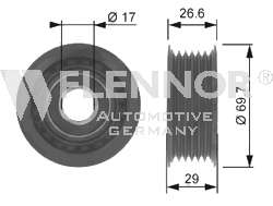 Паразитный / ведущий ролик, поликлиновой ремень