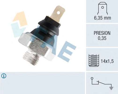 Датчик давления масла VW LT 28-46 2.8TDI/Iveco Daily I/II (M14x1.5)