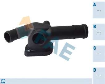 Фланец охлаждающей жидкости