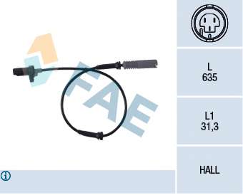 Датчик ABS (передний) BMW 5 (E39) 2.0i-4.0i 95-04