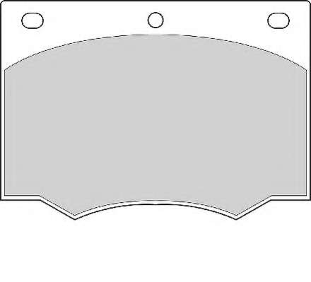 Комплект тормозных колодок, дисковый тормоз