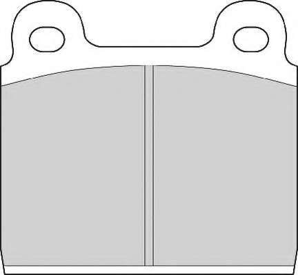 Комплект тормозных колодок, дисковый тормоз