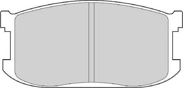 Комплект тормозных колодок, дисковый тормоз