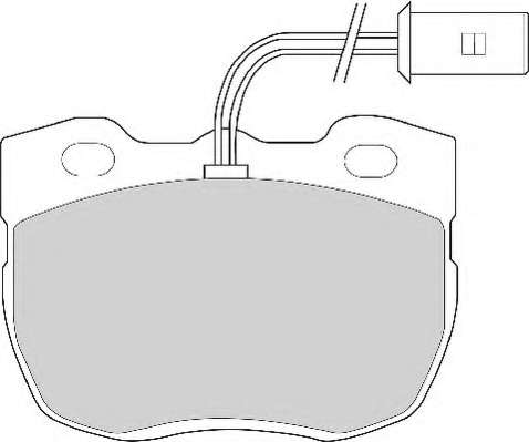 Комплект тормозных колодок, дисковый тормоз