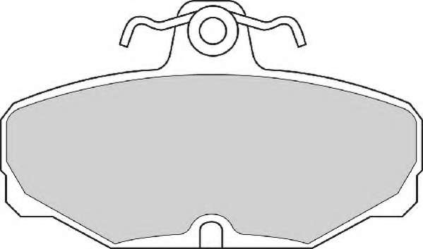 Комплект тормозных колодок, дисковый тормоз