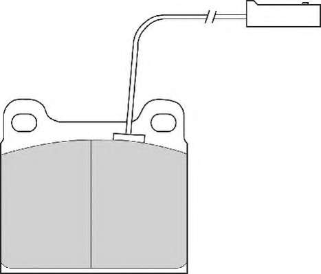 Комплект тормозных колодок, дисковый тормоз