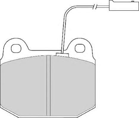 Комплект тормозных колодок, дисковый тормоз