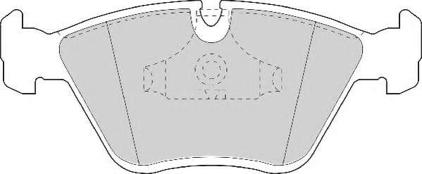 Комплект тормозных колодок, дисковый тормоз