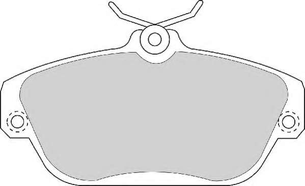 Комплект тормозных колодок, дисковый тормоз