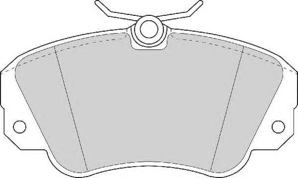 Комплект тормозных колодок, дисковый тормоз