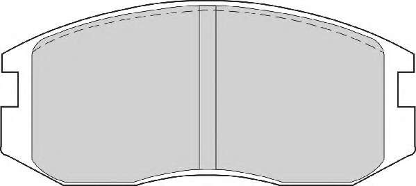Комплект тормозных колодок, дисковый тормоз