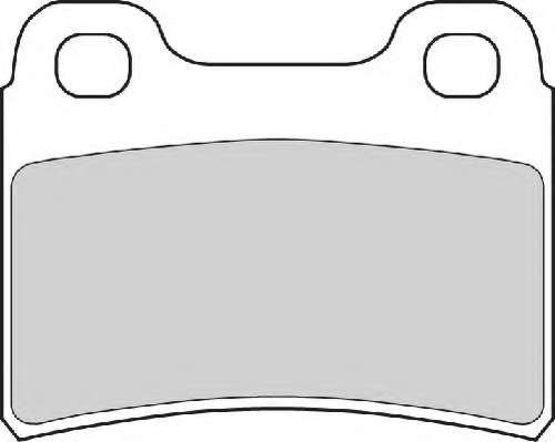Комплект тормозных колодок, дисковый тормоз