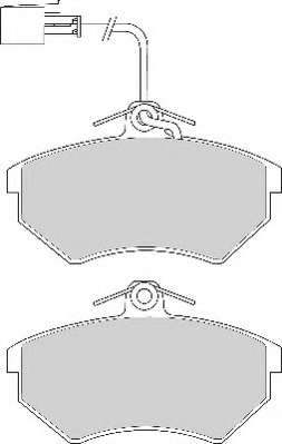 Комплект тормозных колодок, дисковый тормоз