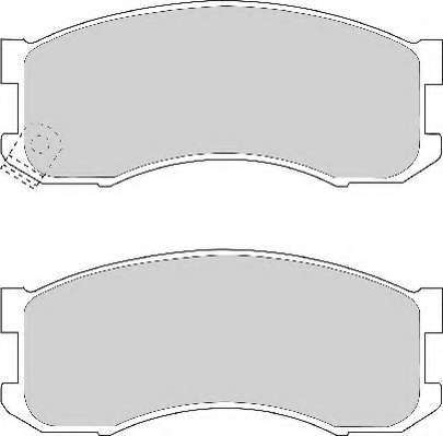 Комплект тормозных колодок, дисковый тормоз
