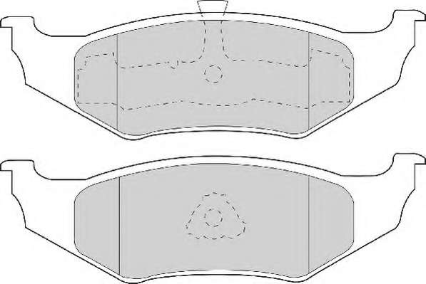 Комплект тормозных колодок, дисковый тормоз