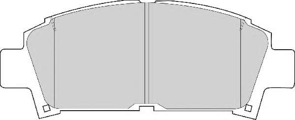 Комплект тормозных колодок, дисковый тормоз
