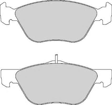 Комплект тормозных колодок, дисковый тормоз