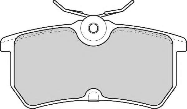 Комплект тормозных колодок, дисковый тормоз