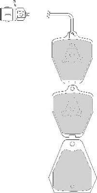 Комплект тормозных колодок, дисковый тормоз