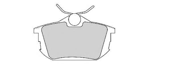 Комплект тормозных колодок, дисковый тормоз