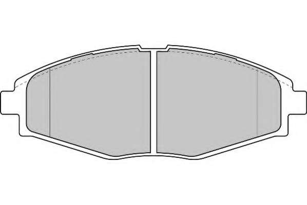 Комплект тормозных колодок, дисковый тормоз