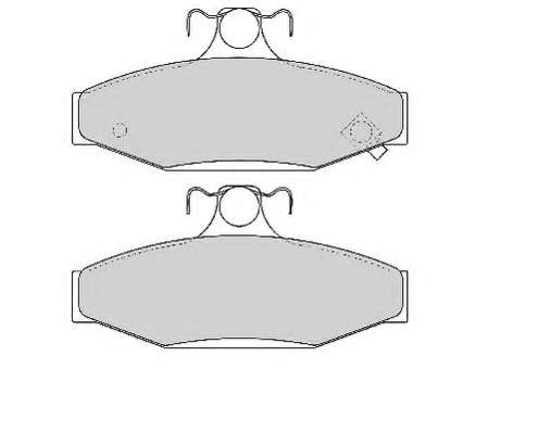 Комплект тормозных колодок, дисковый тормоз
