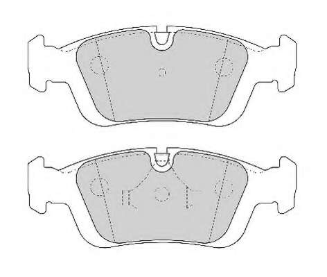 Комплект тормозных колодок, дисковый тормоз
