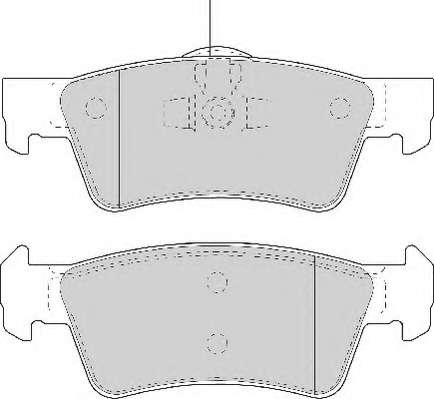 Комплект тормозных колодок, дисковый тормоз