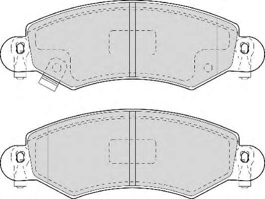 Комплект тормозных колодок, дисковый тормоз
