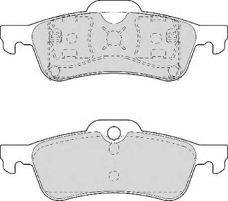 Комплект тормозных колодок, дисковый тормоз