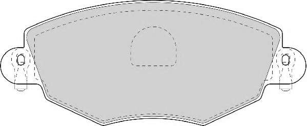 Комплект тормозных колодок, дисковый тормоз