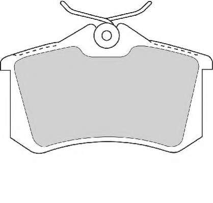 Комплект тормозных колодок, дисковый тормоз