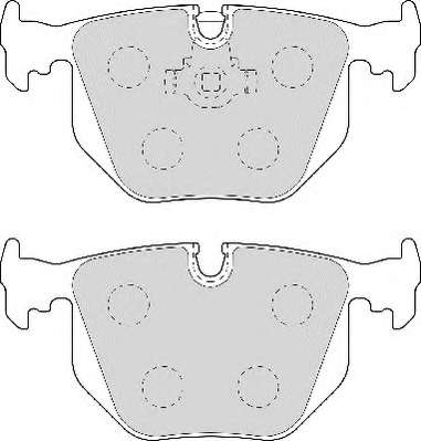 Комплект тормозных колодок, дисковый тормоз