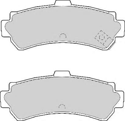 Комплект тормозных колодок, дисковый тормоз