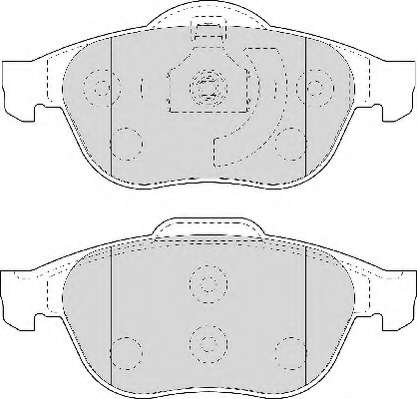 Комплект тормозных колодок, дисковый тормоз